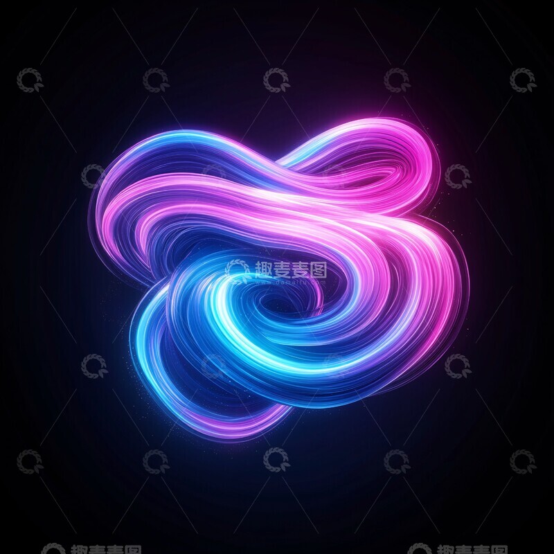 高清大图下载【趣麦麦图】彩色能量流动