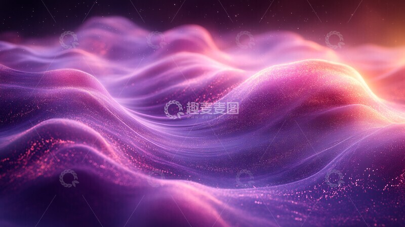 高清大图下载【趣麦麦图】紫色电路背景3