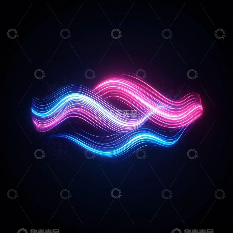 高清大图下载【趣麦麦图】彩色能量流动1