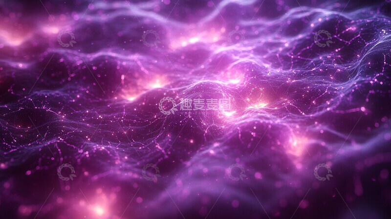 高清大图下载【趣麦麦图】紫色电路背景