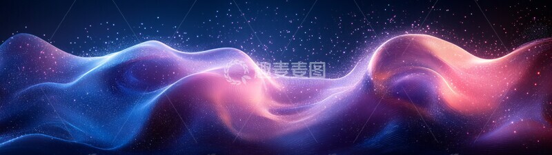 高清大图下载【趣麦麦图】紫色蓝色波形图