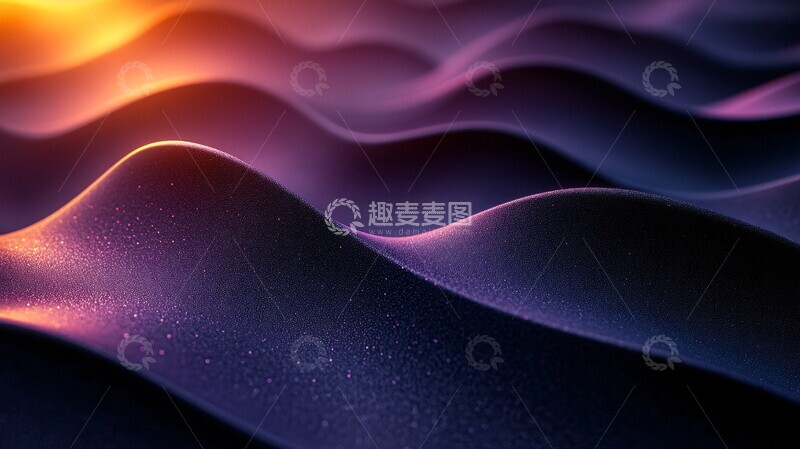高清大图下载【趣麦麦图】紫黑科技渐变背景1