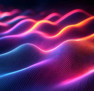 霓虹光线条霓虹线条绿色1