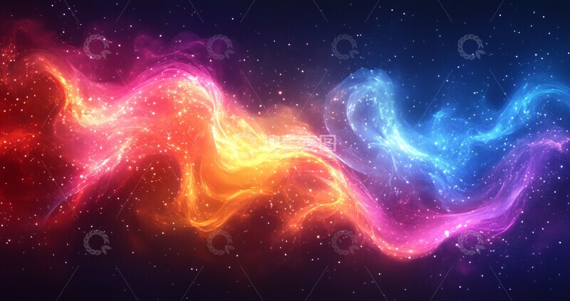 高清大图下载【趣麦麦图】光波星空背景集