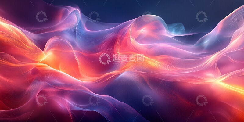 高清大图下载【趣麦麦图】光带流转流转虹彩渐变2