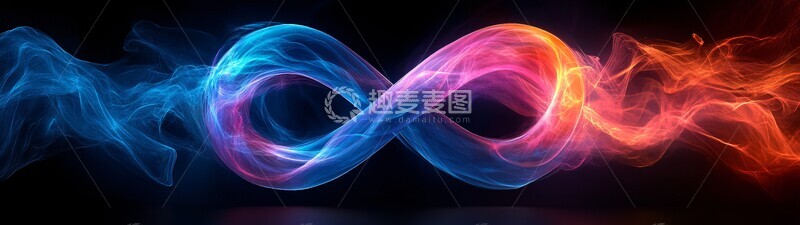 高清大图下载【趣麦麦图】无限符号霓虹灯