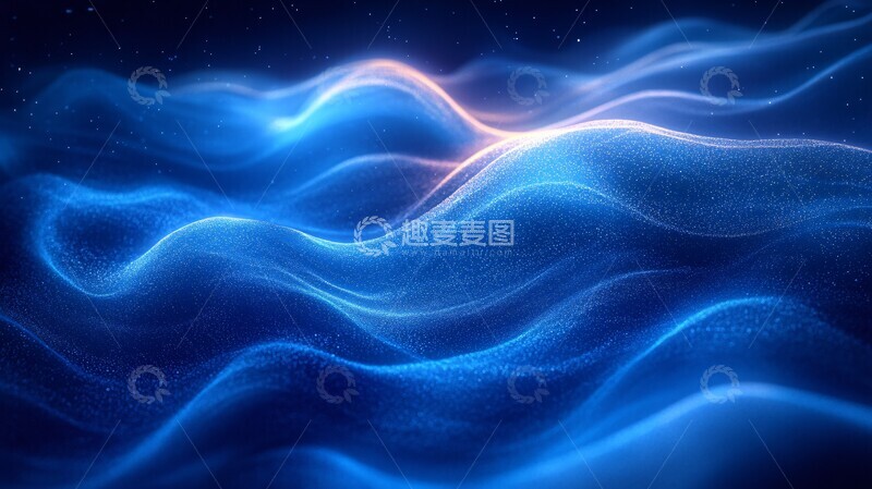 高清大图下载【趣麦麦图】蓝色霓虹光芒2