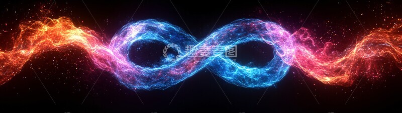 高清大图下载【趣麦麦图】无限符号霓虹灯1