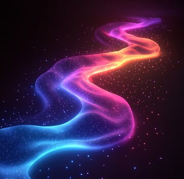 霓虹光线条霓虹线条绿色2