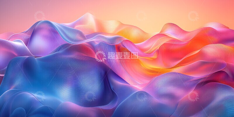 高清大图下载【趣麦麦图】光带流转流转虹彩渐变3