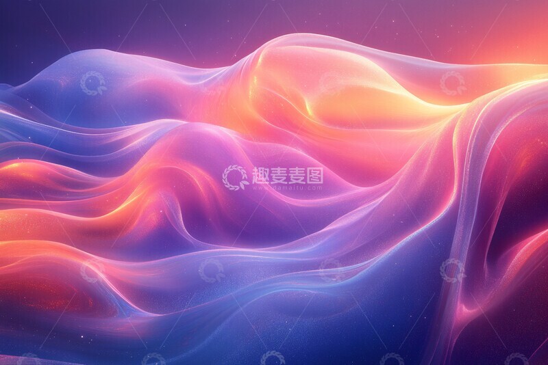 高清大图下载【趣麦麦图】流动色彩背景4