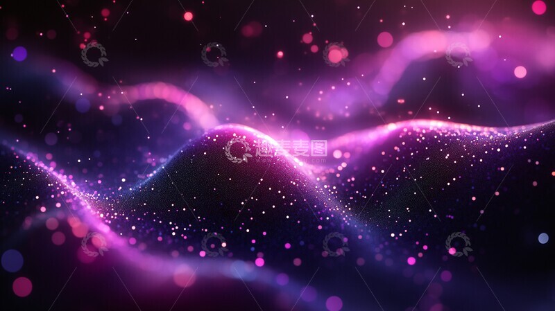 高清大图下载【趣麦麦图】紫黑科技渐变背景3