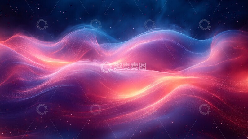 高清大图下载【趣麦麦图】蓝色霓虹光芒1