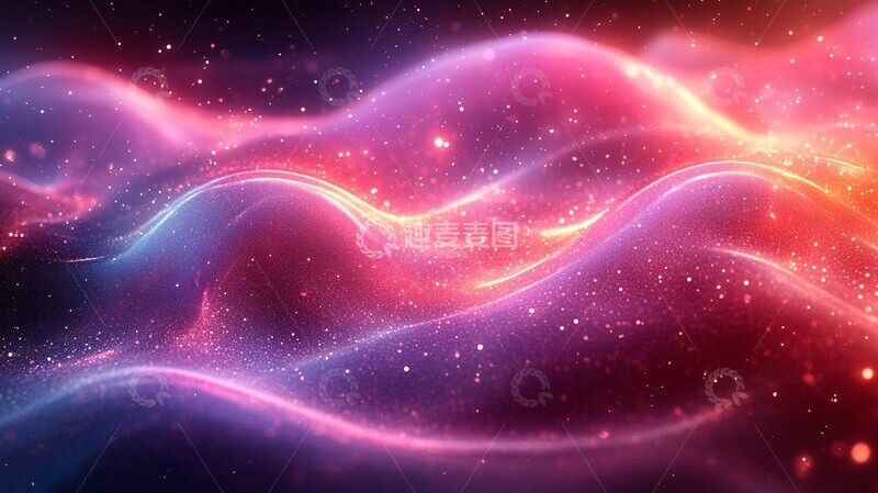 高清大图下载【趣麦麦图】霓虹全息液体纹理