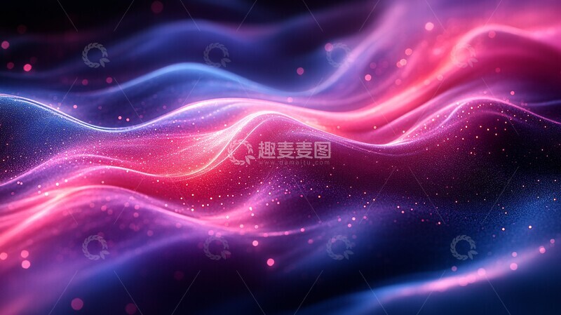 高清大图下载【趣麦麦图】深紫霓虹蓝背景3