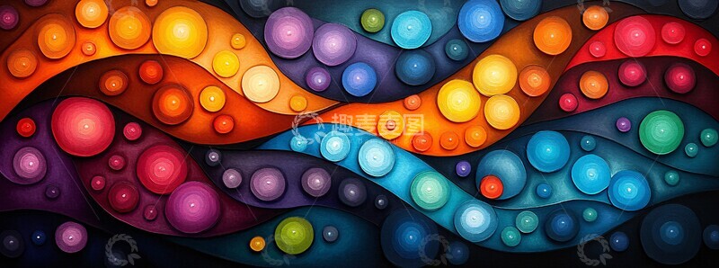 高清大图下载【趣麦麦图】活力抽象图案1