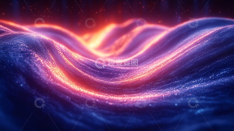 高清大图下载【趣麦麦图】蓝色霓虹光芒