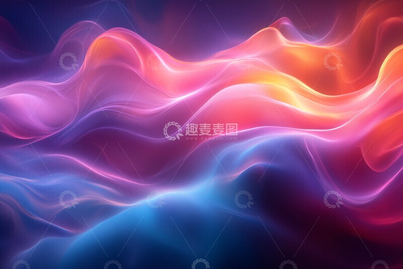高清大图下载【趣麦麦图】流动色彩背景5