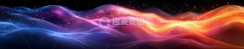 高清大图下载【趣麦麦图】数据波纹演化3