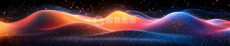 高清大图下载【趣麦麦图】数据波纹演化2