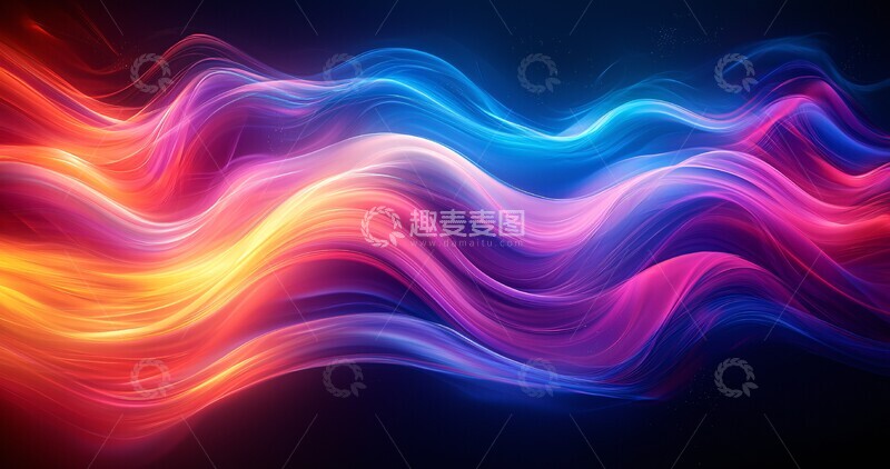 高清大图下载【趣麦麦图】彩色光轨设计