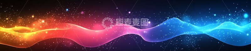 高清大图下载【趣麦麦图】夜空光波夜空光波星星