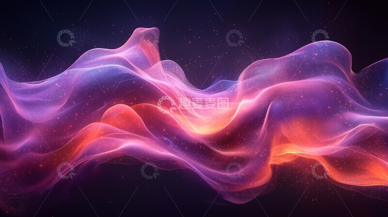 高清大图下载【趣麦麦图】波动之声波动波浪能量2