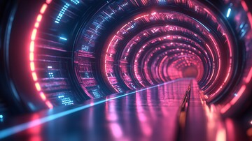 红蓝光带金属背景1