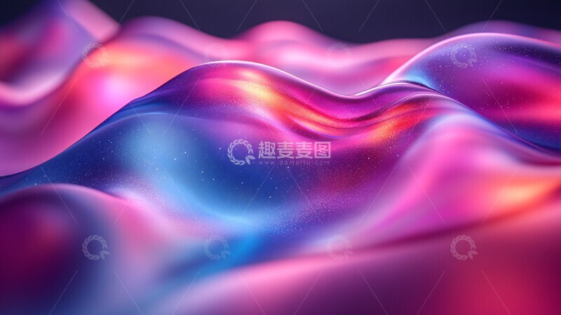高清大图下载【趣麦麦图】液态金属波浪形2