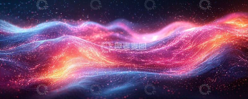 高清大图下载【趣麦麦图】深蓝紫渐变数据网络3