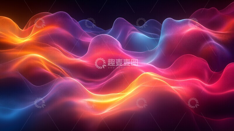 高清大图下载【趣麦麦图】流光渐变流光渐变色彩2