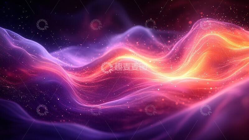 高清大图下载【趣麦麦图】波动之声波动波浪能量3