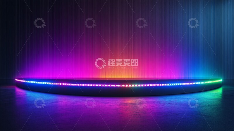 高清大图下载【趣麦麦图】色彩光波背景图