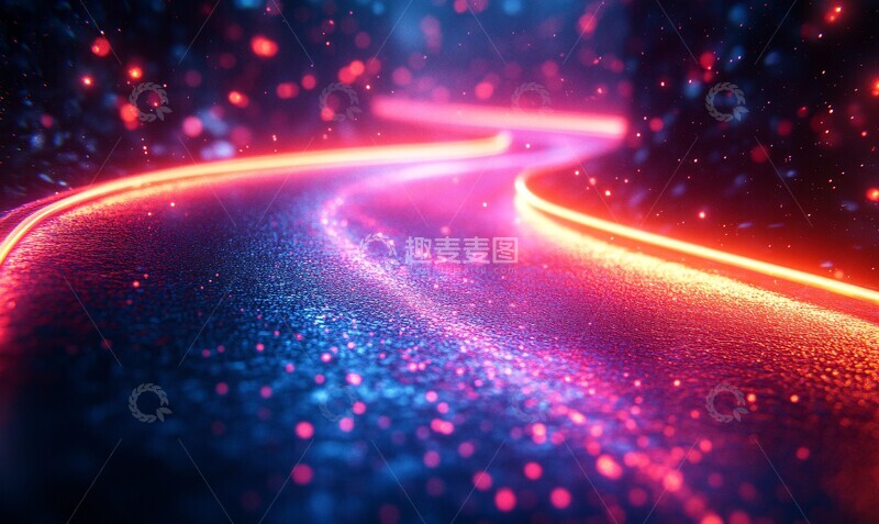 高清大图下载【趣麦麦图】霓虹光轨动画3