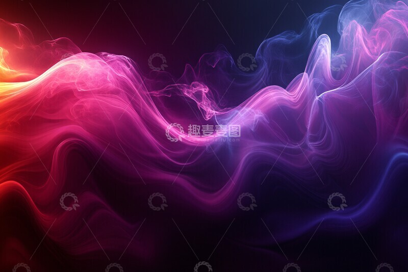 高清大图下载【趣麦麦图】光波曲线曲线钢铁紫色1