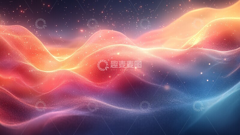 高清大图下载【趣麦麦图】绿色红色蓝色渐变1