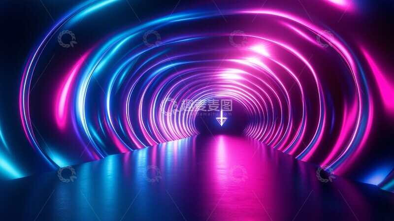 高清大图下载【趣麦麦图】虚拟现实隧道3