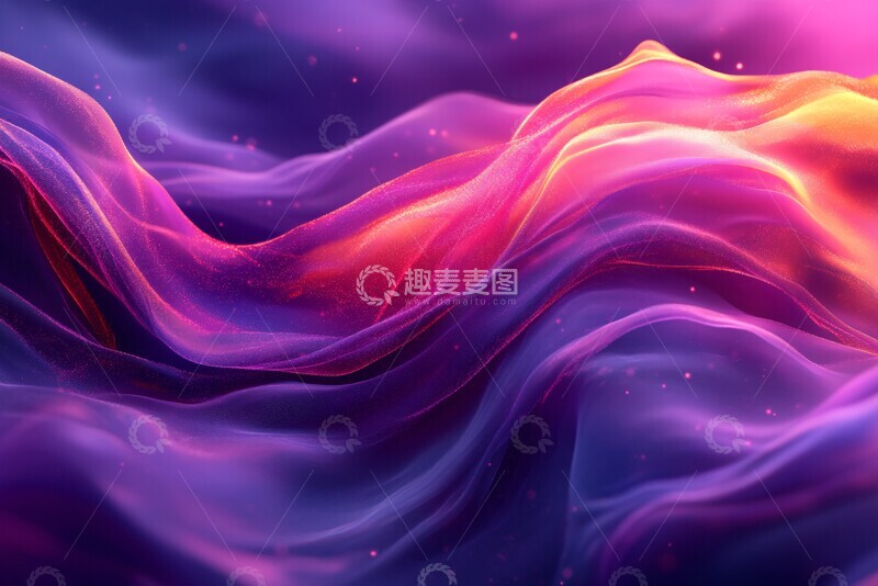 高清大图下载【趣麦麦图】光波曲线曲线钢铁紫色2