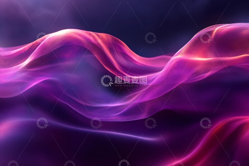 高清大图下载【趣麦麦图】光波曲线曲线钢铁紫色3