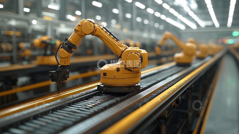 高清大图下载【趣麦麦图】汽车工厂装配线1
