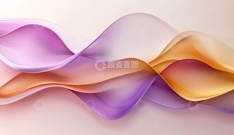 高清大图下载【趣麦麦图】彩色金属波浪3