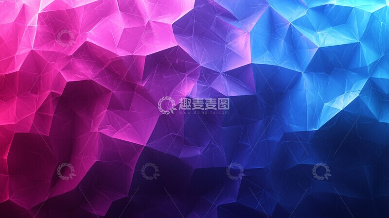 高清大图下载【趣麦麦图】深紫蓝渐变抽象3