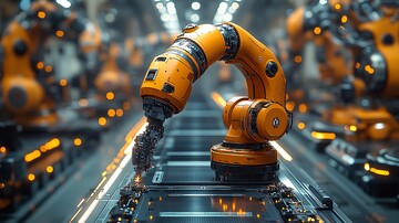 工业机器人组装步枪