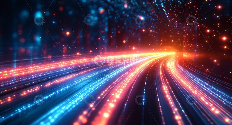 高清大图下载【趣麦麦图】光速光线对称背景2