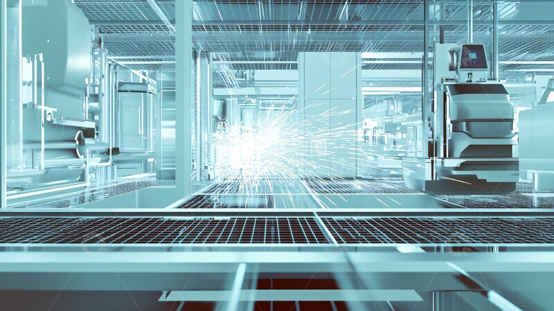 高清大图下载【趣麦麦图】金属网格自动化加工