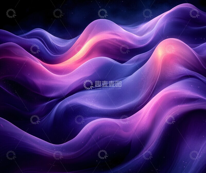 高清大图下载【趣麦麦图】紫色波浪纹紫色波浪黑色1