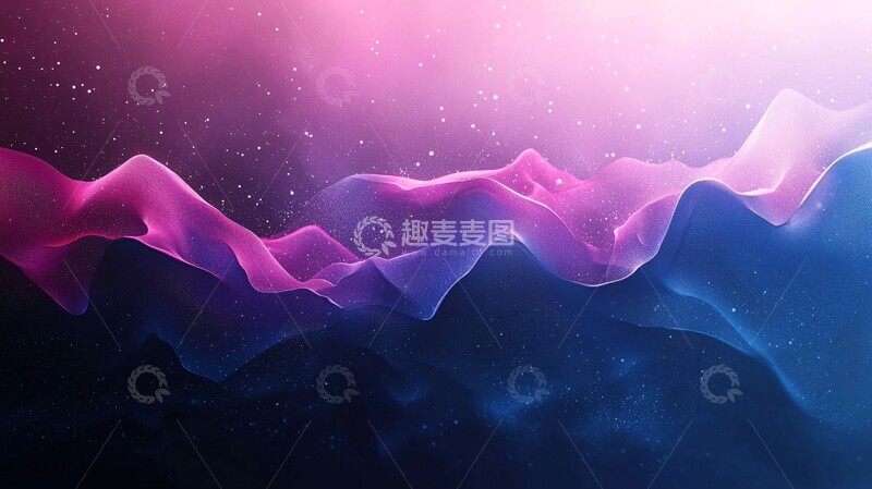 高清大图下载【趣麦麦图】深紫蓝渐变抽象