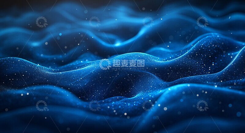 高清大图下载【趣麦麦图】蓝背景曲线形状