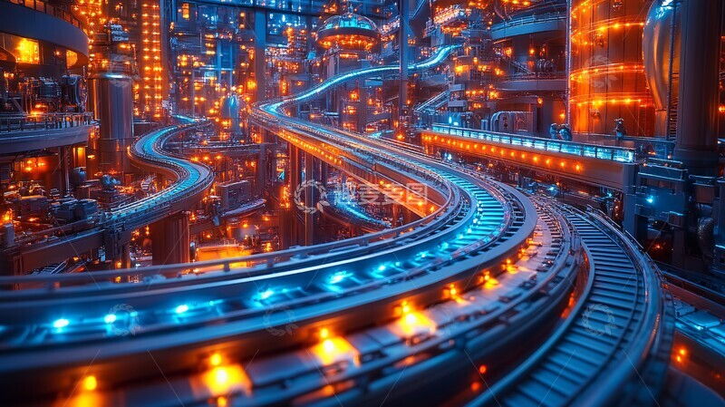 高清大图下载【趣麦麦图】机械工厂节日装饰1