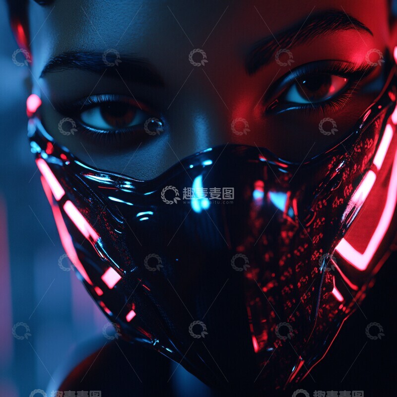 高清大图下载【趣麦麦图】赛博人像赛博人像未来
